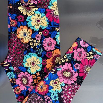 LuLaRoe Leggings TC2  FLOWERS ~ Bee~ Floral 18+ NEW